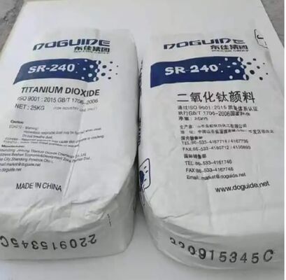 Dongjia SR-240 ثاني أكسيد التيتانيوم الروتيل مع بياض عالي وتشتت ممتاز وألومنيوم مطلي للأصبغة الرئيسية