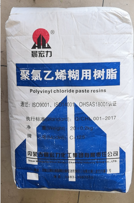 راتنج معجون PVC Chenhongli C-125 بقيمة K 74 مع بياض فائق ولزوجة متوسطة قابلة للتحكم للتطبيقات الراقية