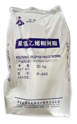 Junzheng P-440 راتينج PVC بدرجة لصق مع قيمة K 75 محتوى منخفض متطاير ودرجة بلمرة متوسطة