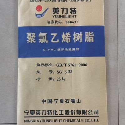 مسحوق الراتنج البيضاء K65 PVC SG-5 للصب الصمغ مع اللزوجة 118-107 مل/غ