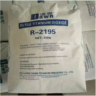 تيتانيوم Dawn R-2195 Rutile TiO2 مع شهادة اختبار السلامة من CPSIA ، لم يتم الكشف عن محتوى الرصاص ، ولم يتم الكشف عن الفثالات المقيدة