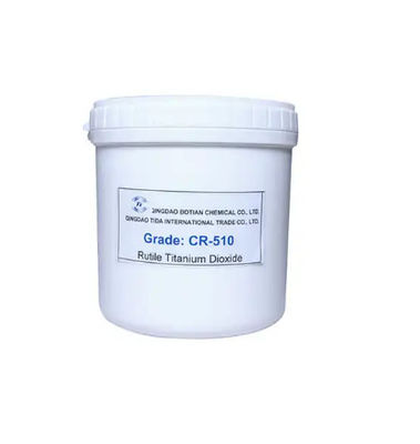 عملية كلوريد ثاني أكسيد التيتانيوم الصباغ الأبيض CR-510 لطلاء الطلاء CAS 13463-67-7