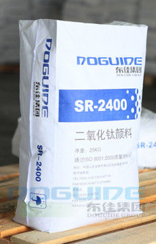 Dongjia SR-2400 صبغة ثاني أكسيد التيتانيوم الروتيل مع بيضاء عالية مقاومة ممتازة للطقس وتشتت ممتازة