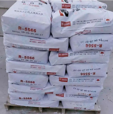 R-5566 صبغة ثاني أكسيد التيتانيوم الروتيل مع 94.4٪ محتوى TiO2 ، 99.3٪ محتوى الروتيل وقوة تلوين 1977