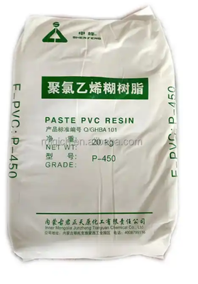 جونزينغ P-450 الراتنج PVC من نوع المعجون بقيمة K-قيمة 65 محتوى متقلب منخفض ولزوجة المعجون القابلة للسيطرة