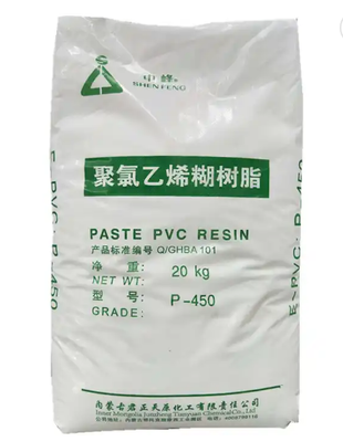 جونزينغ P-450 الراتنج PVC من نوع المعجون بقيمة K-قيمة 65 محتوى متقلب منخفض ولزوجة المعجون القابلة للسيطرة