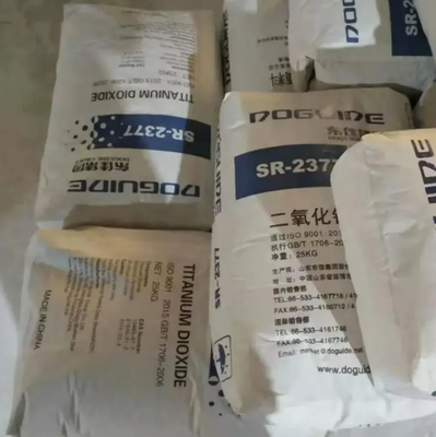 DOGUIDE SR-2377 ثاني أكسيد التيتانيوم الروتيل مع Zr-Al الطلاء غير العضوي لبيضاء عالية وتشتت المياه ممتازة