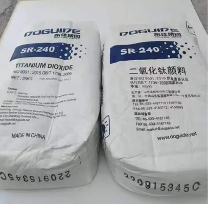 SR-240 Rutile Titanium Dioxide TiO₂ Pigment with ≥96% TiO₂ Content, ≥97% Rutile Content, and ≥97% Whiteness
