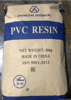 راتينج Zhongtai SG-5 PVC مع نسبة VCM متبقية منخفضة للغاية وثبات حراري عالي ووزن جزيئي معتدل