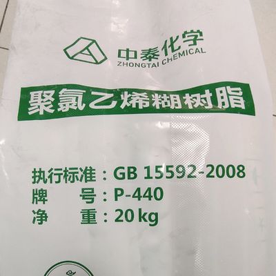 P-440 K74 Paste PVC الراتنج مستحلب درجة CAS رقم 9002-86-2