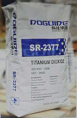 Doguide SR-2377 روتيل نوع ثاني أكسيد التيتانيوم CAS 13463-67-7 للبلاستيك