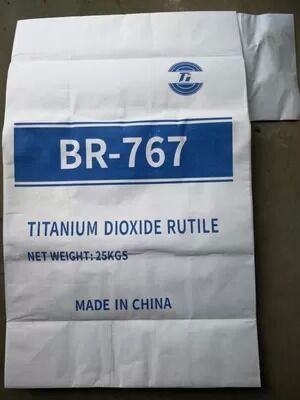 BR-767 ثاني أكسيد التيتانيوم الروتيل مع طلاء السطح غير العضوي Si/Al ومعالجة الأسطح العضوية للتطبيقات العالمية