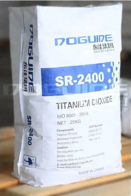 SR-2400 ثاني أكسيد التيتانيوم الروتيل مع بيضاء عالية ≥97٪ ، قوة تلوين قوية ≥180٪ ، وتغطية السيليكا / الألومينا